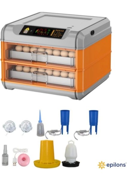 Kuluçka Makinesi EPO-128 Yumurtalık 5 Programlı Tam Otomatik Incubator