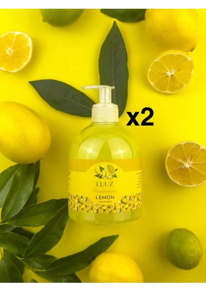 Nemlendirici Etkili Koku Giderici Limon Aromalı Limonlu Sıvı Sabun 2X500 ml