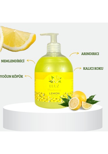 Nemlendirici Etkili Koku Giderici Limon Aromalı Limonlu Sıvı Sabun 2X500 ml modelleri