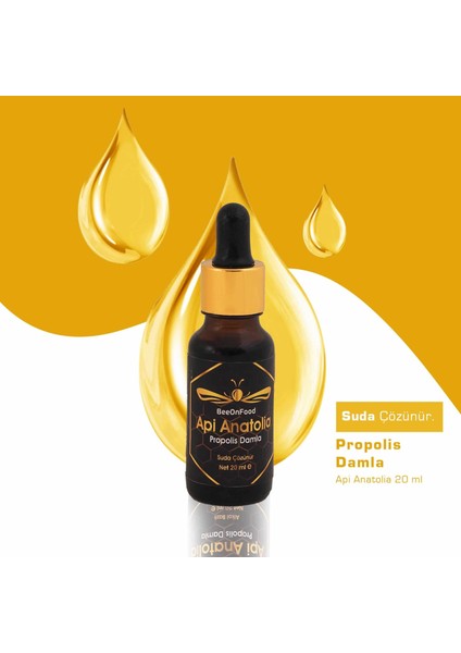 Beeonfood Su Bazlı Propolis Damla 20 ml