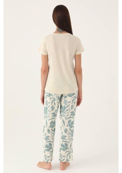 8825 Enjoy Kadın Kısa Kol Pijama Takımı