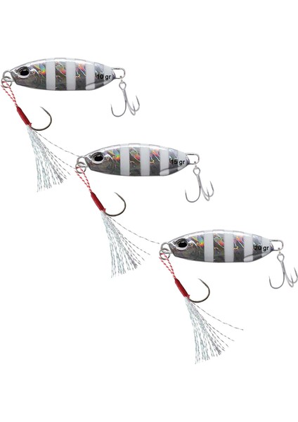 Leadfeed Jig LF50-RY -3 Adet- Jig Yem, 3d, Suni Yem, Hologramlı