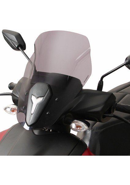 Yamaha RayZR 2024 Uyumlu Kısa Spor Ön Cam Siyah 40 cm modelleri