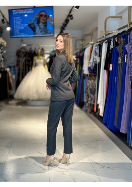 Füme Fırfırlı Takım