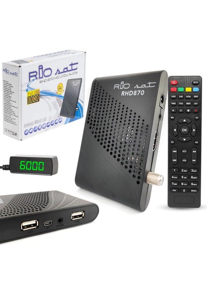 Uydu Alıcı Mini Full Hd Wıfı Youtube Riosat RHD-870