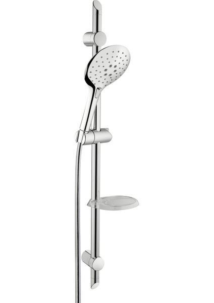 Shine Round A45628WSA 3F Sürgülü El Duşu Takımı, Krom