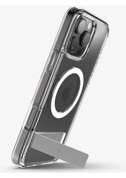 iPhone 16 Pro Kılıf Ultra Hybrid S MagFit MagSafe özellikli Kickstand Crystal Clear - ACS08142 fırsatları