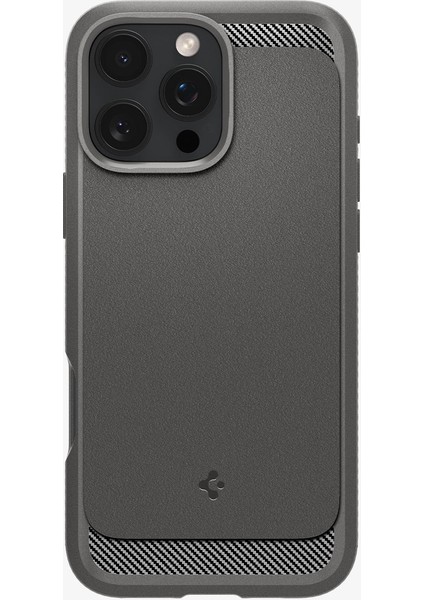 iPhone 16 Pro Max Kılıf Rugged Armor MagFit MagSafe özellikli Gray - ACS07987