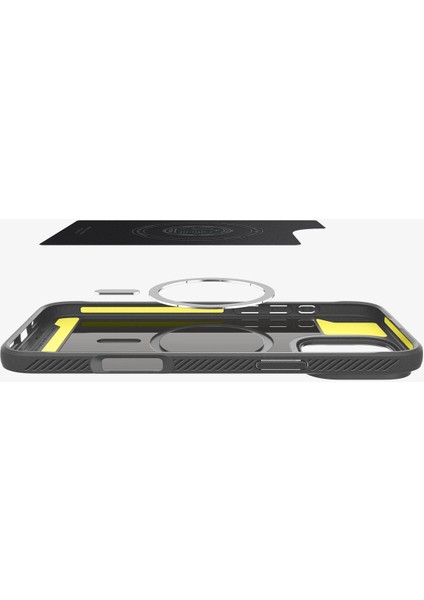 iPhone 16 Pro Max Kılıf Rugged Armor MagFit MagSafe özellikli Gray - ACS07987