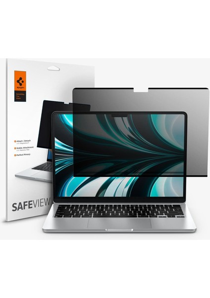 MacBook Air 13" M2 (2022) Hayalet Ekran Koruyucu Safe View (1 Adet) - AFL06253