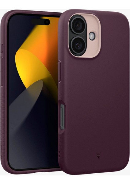 Caseology iPhone 16 Kılıf Nano Pop Mag MagSafe özellikli Burgundy Bean - ACS08237