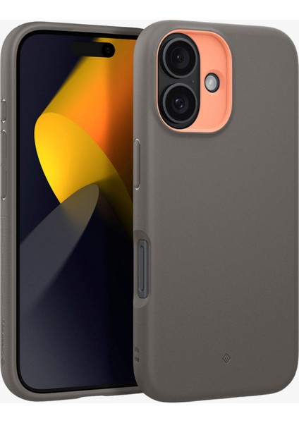 Caseology iPhone 16 Kılıf Nano Pop Mag MagSafe özellikli Papaya Gray - ACS08236