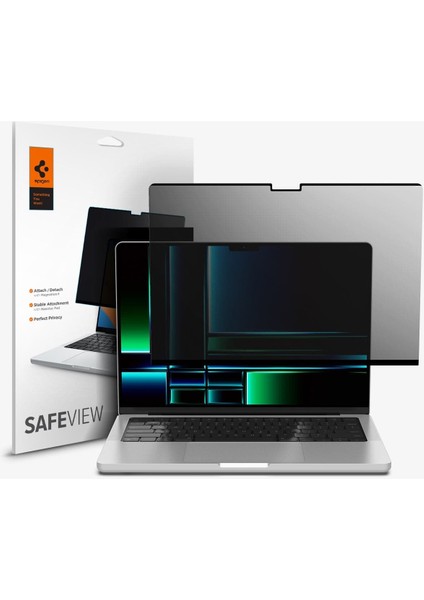 MacBook Pro 14" M3 (2023) / M2 (2023) / M1 (2021) Hayalet Ekran Koruyucu Safe View (1 Adet) - AFL06158