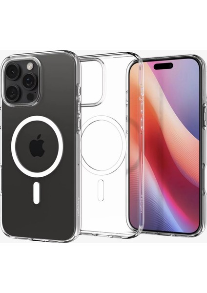 iPhone 16 Pro Kılıf Liquid Crystal MagFit MagSafe özellikli Crystal Clear - ACS08389