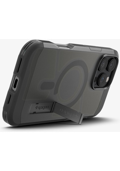 iPhone 16 Pro Kılıf Tough Armor AI MagFit MagSafe özellikli Frost Black - ACS08509