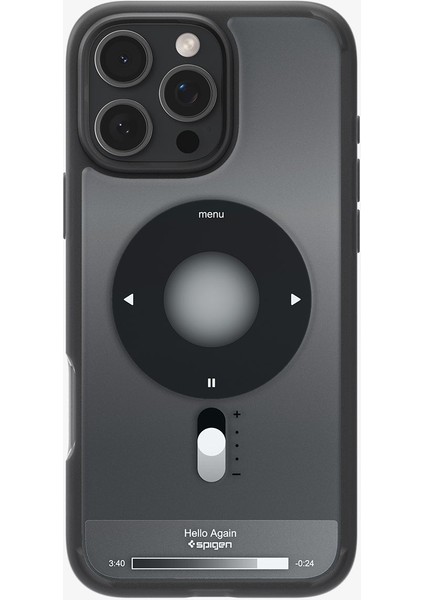 iPhone 16 Pro Kılıf Ultra Hybrid MagFit MagSafe özellikli Classic Black - ACS08384