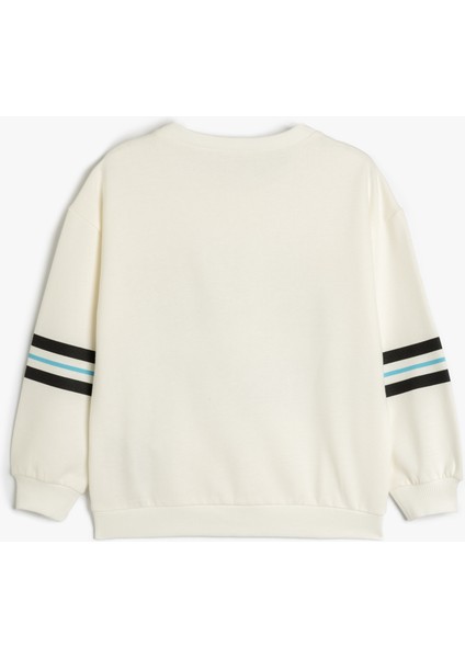 Sweatshirt Snoopy Baskılı Lisanslı Uzun Kollu Bisiklet Yaka Şardonlu fiyatları