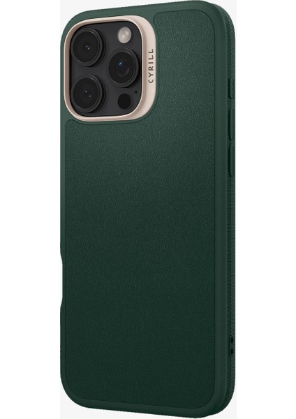Ciel by CYRILL iPhone 16 Pro Kılıf Kajuk Mag MagSafe özellikli Forest Green - ACS08407