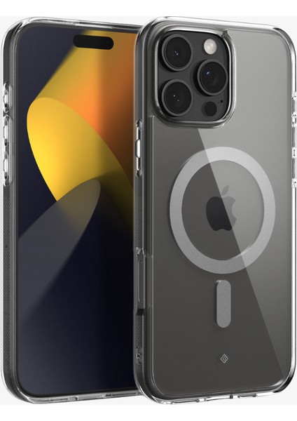 Caseology iPhone 16 Pro ile Uyumlu ince MagSafe Kılıf Capella Mag Sararma Karşıtı Hava Kanalı Teknolojisi™ Askeri Sınıf Koruma Clear Gray Şeffaf Kapak - ACS08306 fiyatları