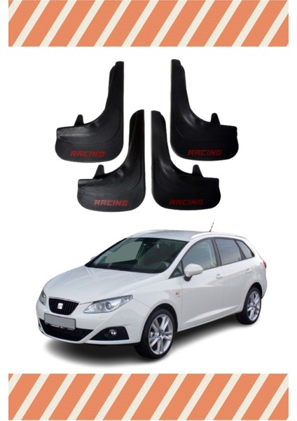 Seat Ibiza Racing Yazılı 4'lü Tozluk Çamurluk Paçalık