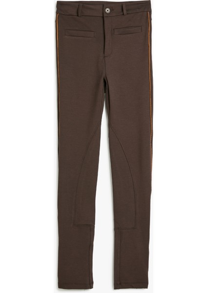 Basic Tayt Beli Lastikli Dikiş Detaylı