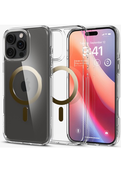 iPhone 16 Pro Max Kılıf Ultra Hybrid MagFit MagSafe özellikli Gold - ACS08001 modelleri