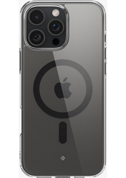 Caseology iPhone 16 Pro Kılıf Capella Mag MagSafe özellikli Clear Charcoal - ACS08183