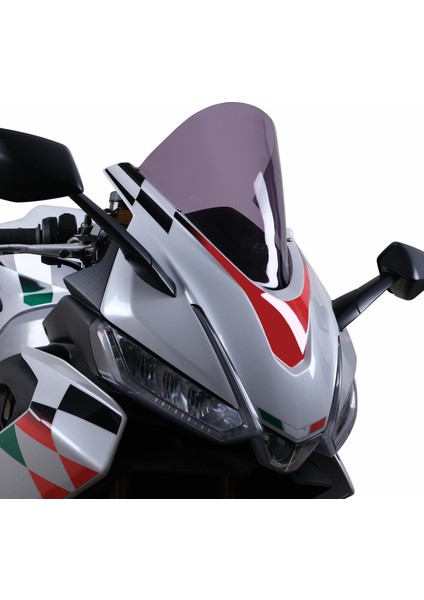Aprilia RS 660 2023-2024 Uyumlu Ön Cam Füme - 34 cm modelleri