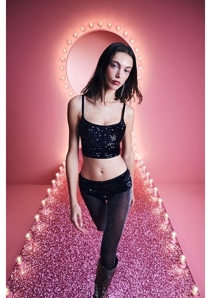 Penti Shiny Stil Siyah Külotlu Çorap 30 Den fiyatları