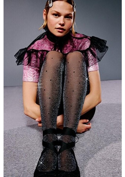 Penti Shiny Stil Siyah Külotlu Çorap 30 Den modelleri