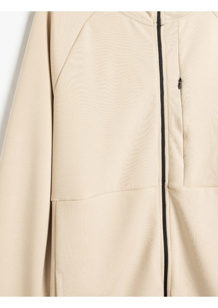 Spor Sweatshirt Oversize Kapşonlu Fermuarlı Dikiş Detaylı Kalın Modal Kumaş modelleri