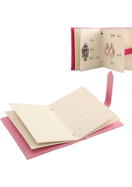 Kitap Şeklinde Taşınabilir Küpe Çantası (Yurt Dışından)