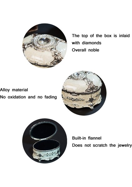 Metal Takı Saklama Kutusu 11X7.5X7CM (Yurt Dışından)
