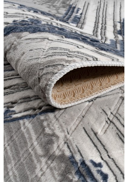 Kaymaz Taban Yıkanabilir Modern Salon Mutfak Oturma Odası Çocuk Odası Halısı 5014 Krem modelleri