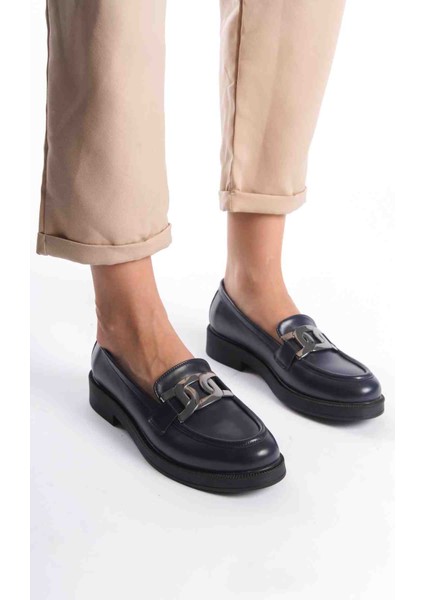 Kadın Vegan Deri Tokalı Loafer fiyatları