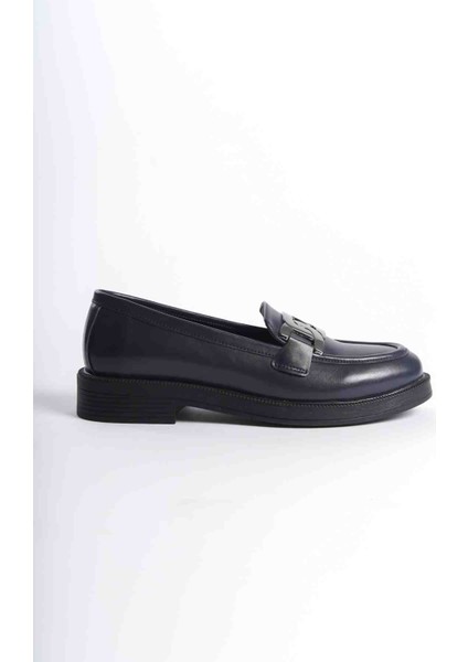 Kadın Vegan Deri Tokalı Loafer modelleri