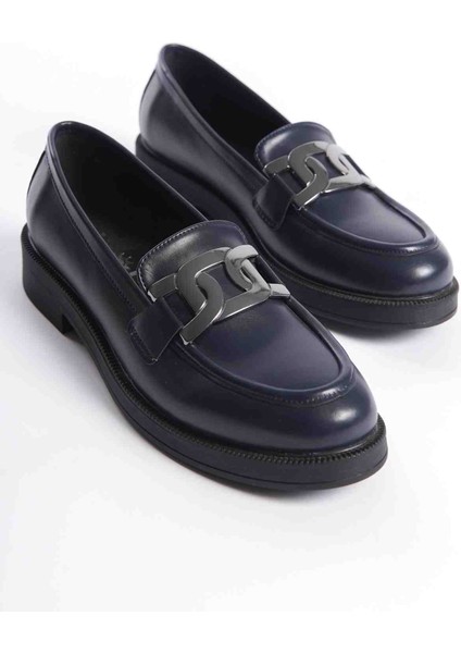 Kadın Vegan Deri Tokalı Loafer fırsatları