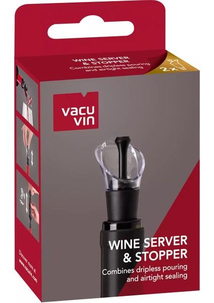 Şarap Servis Tıpa (2 Parça), Kutulu