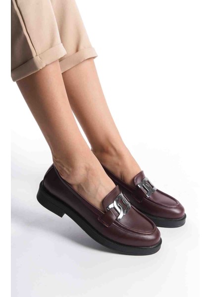 Kadın Vegan Deri Tokalı Loafer fiyatları