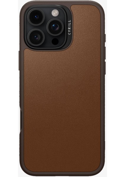 Ciel by CYRILL iPhone 16 Pro Kılıf Kajuk Mag MagSafe özellikli Saddle Brown - ACS08406