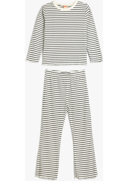 2'li Kaşkorse Takım Uzun Kollu Tişört ve Pantolon Takımı