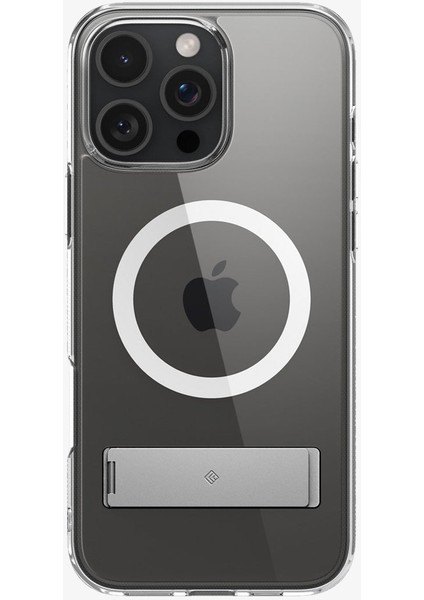 Caseology iPhone 16 Pro Max Kılıf Capella Mag MagSafe özellikli Kickstand Clear White - ACS08054