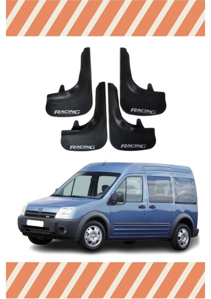 Ford Connect 2002-2013 Racing Yazılı 4'lü Tozluk Çamurluk Paçalık