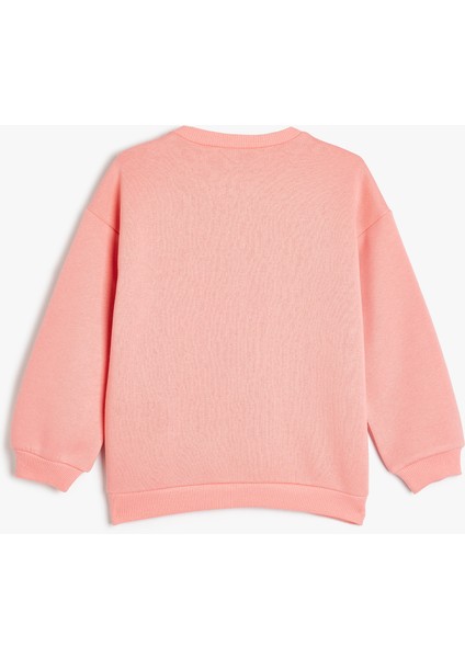 Sweatshirt Unicorn Baskılı Uzun Kollu Bisiklet Yaka Pamuk Karışımlı fiyatları