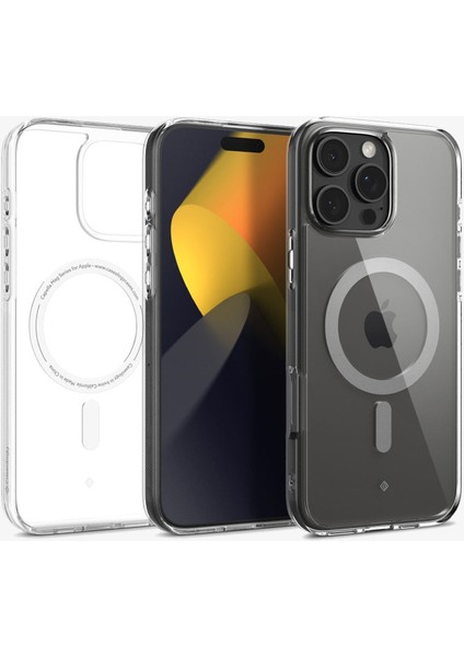 Caseology iPhone 16 Pro Max Kılıf Capella Mag MagSafe özellikli Clear Gray - ACS08301 modelleri