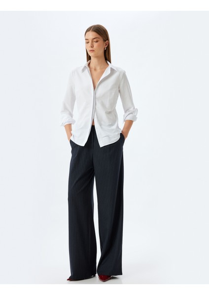 Slim Fit Klasik Gömlek Uzun Kollu Pamuklu