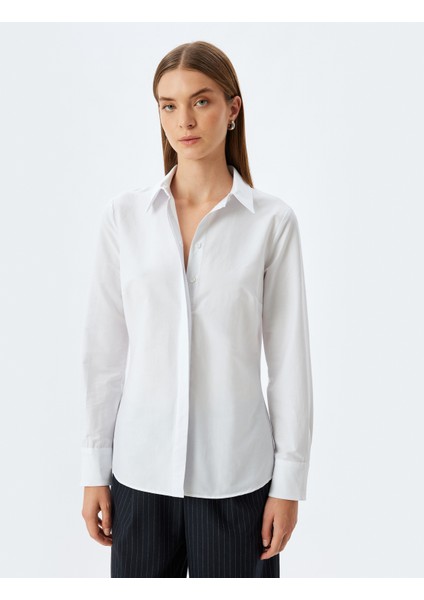 Slim Fit Klasik Gömlek Uzun Kollu Pamuklu