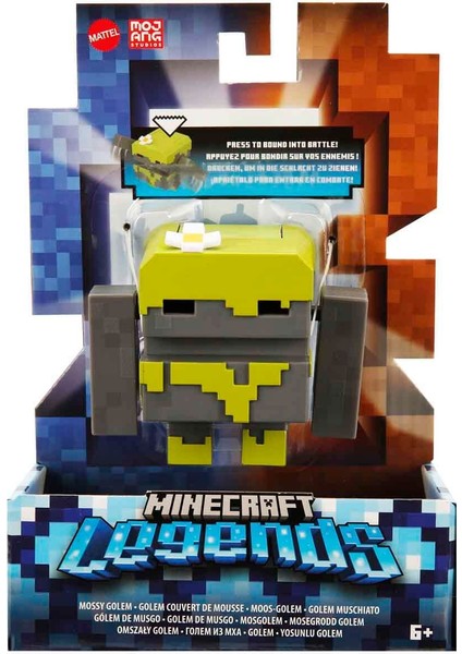 Minecraft Legends 8 Cm’lik Aksiyon Figürleri Serisi GYR78 - Mossy Golem