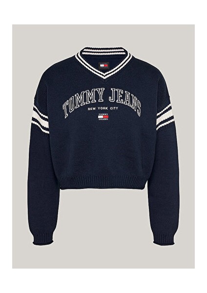 Tommy Hilfiger Tjw Crp Varsıty V-Neck Sweater