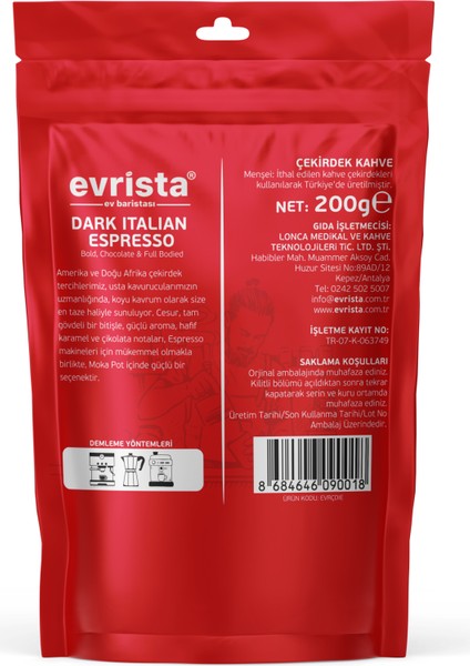 Dark Italıan Espresso 200 gr